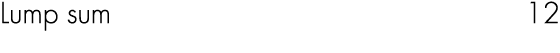 Lump sum 12