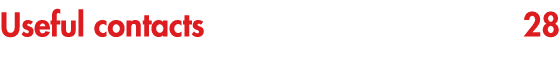 Useful contacts 28