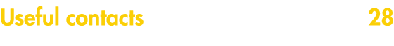 Useful contacts 28