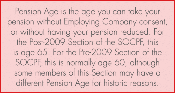 Pension Age is the age you can take your pension without Employing Company consent, or without having your pension re...